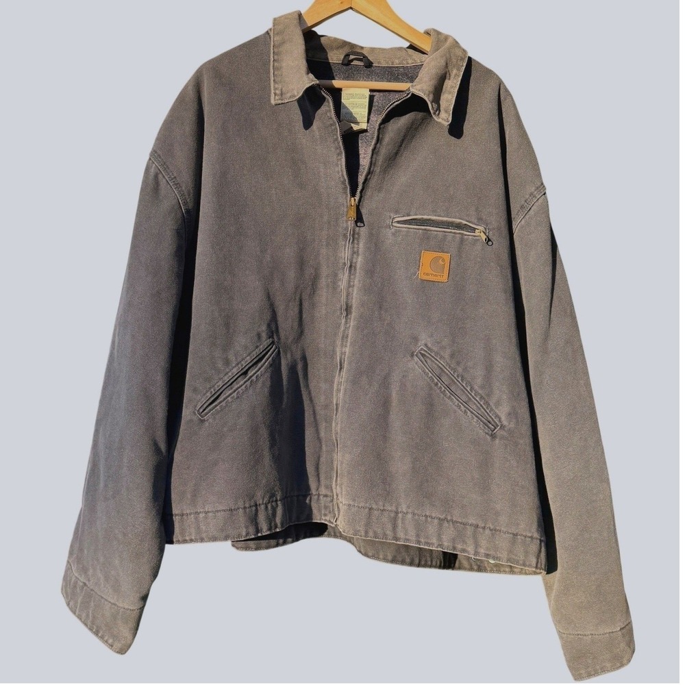 Vintage Carhartt J97 Detroit Jacket Distressed Fade Blanket Lined USA‎ 5XL